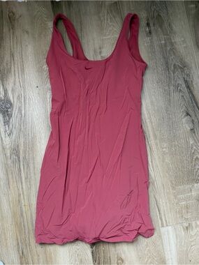 Nike Rose Pink Scoop Athletic Tank Dress